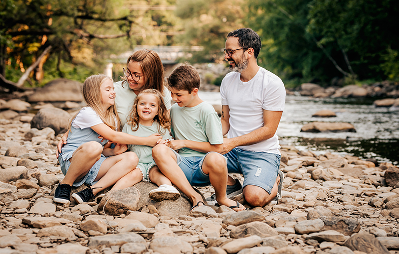 Séance photo famille rivière Québec